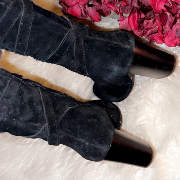 SAM EDELMAN Sable Over The Knee Suede Heel Boot - Picture 9 of 12